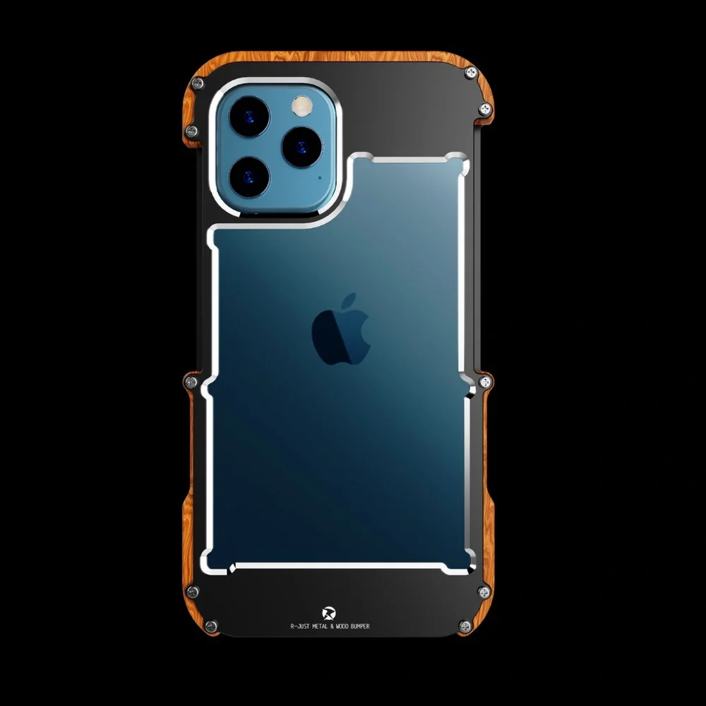 iPhone 13 Pro Max Metal Wood Case